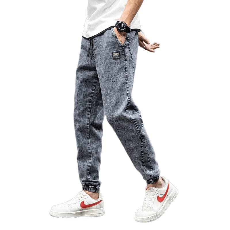 Spring Summer Men's Urban Flex Street Cargo Jeans - www.SharpDuds.com