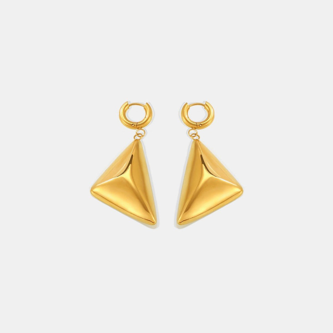 Stainless Steel Triangle Earrings - SharpDuds