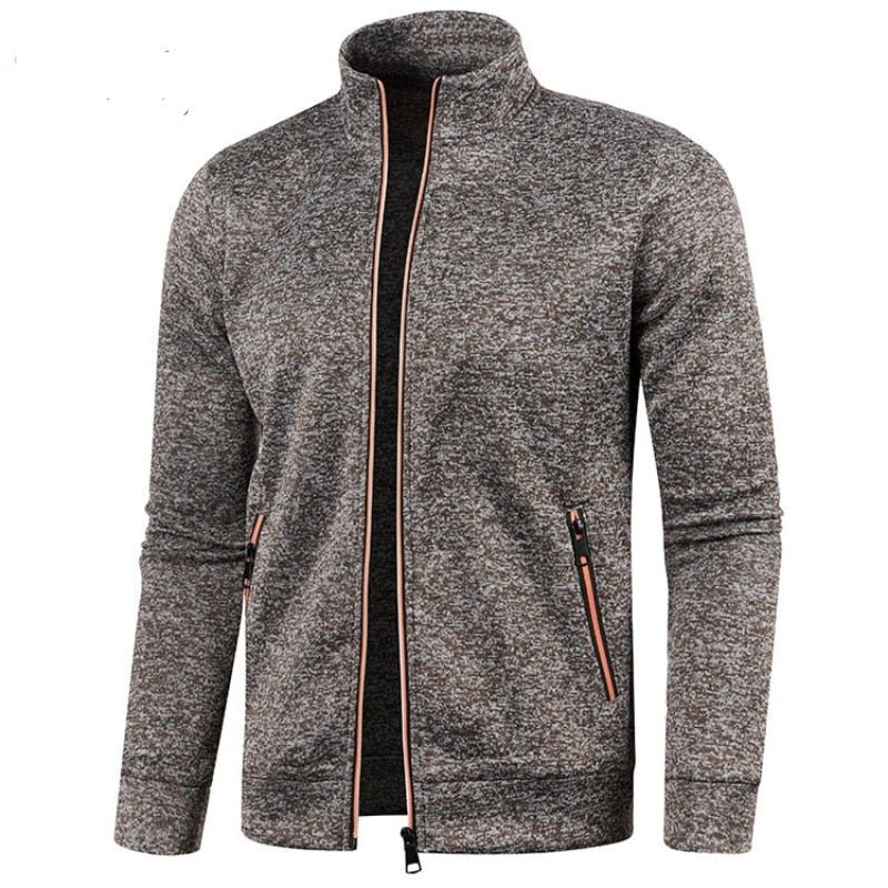 Stand Collar Zipper Sweatshirts For Men - www.SharpDuds.com