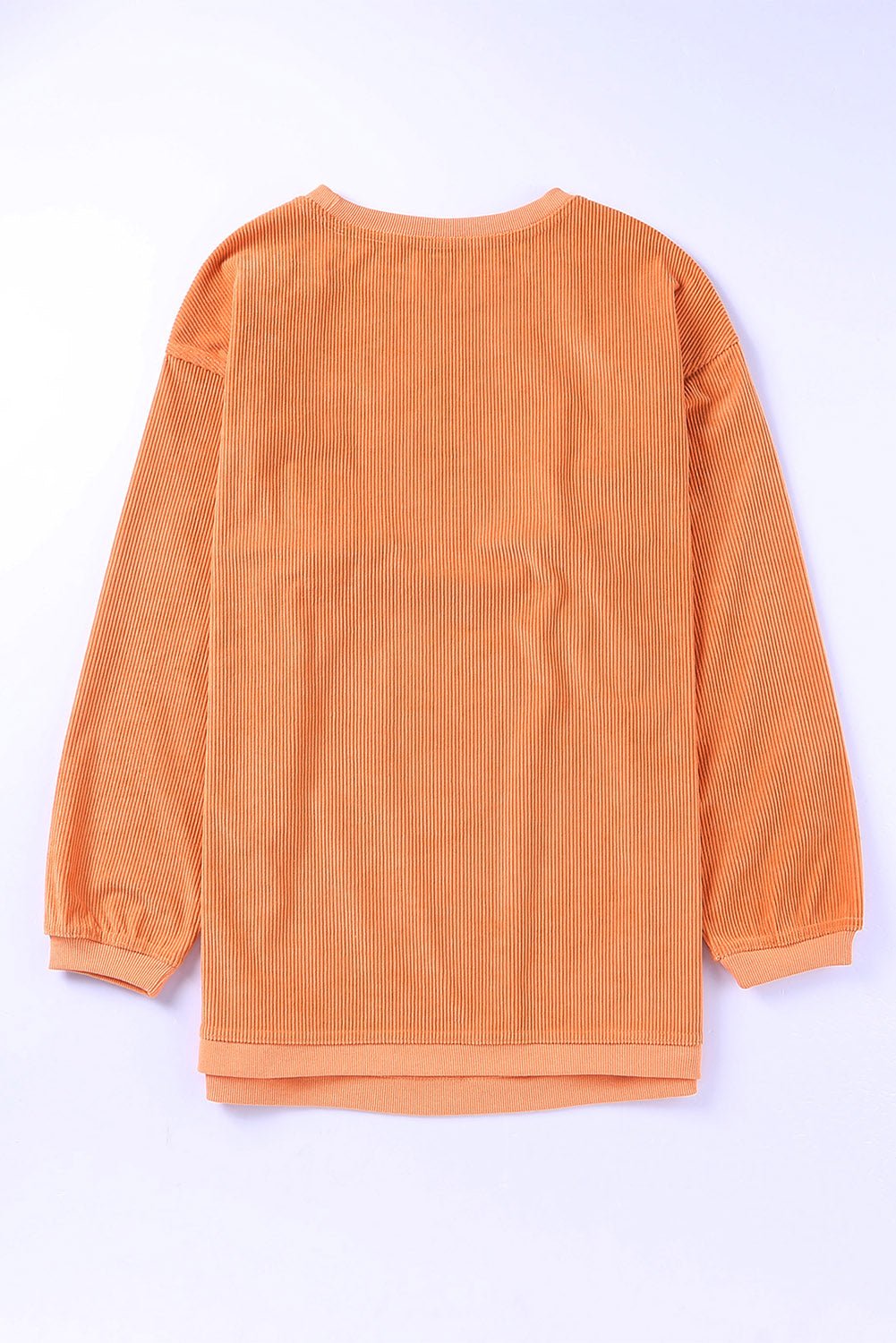 Star Round Neck Long Sleeve Oversize Sweatshirt - SharpDuds