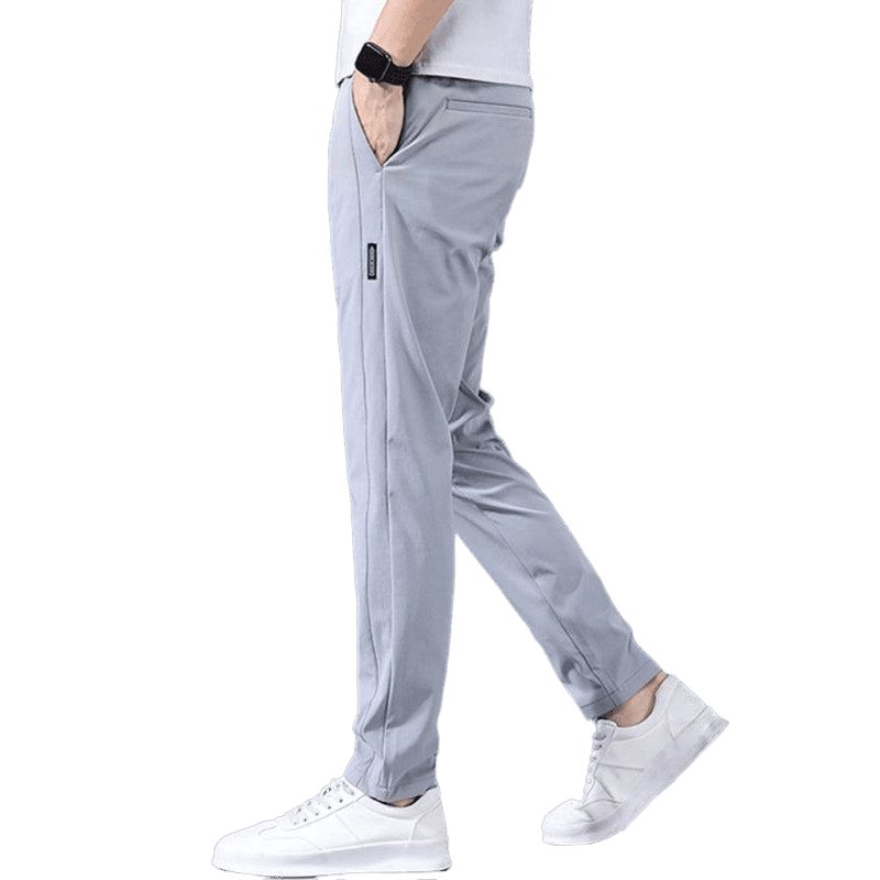 Straight Loose Elastic Non-Iron Casual Cargo Pants - www.SharpDuds.com