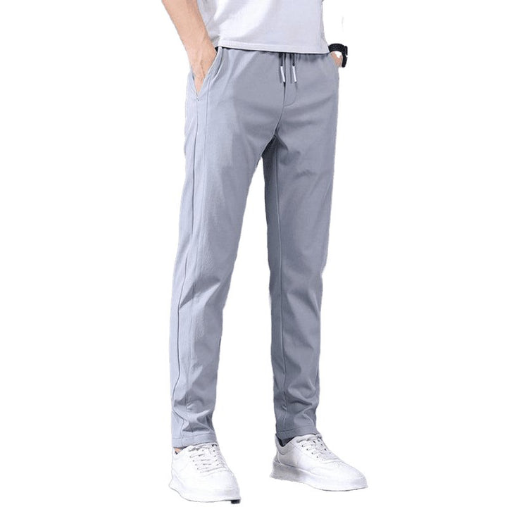 Straight Loose Elastic Non-Iron Casual Cargo Pants - www.SharpDuds.com