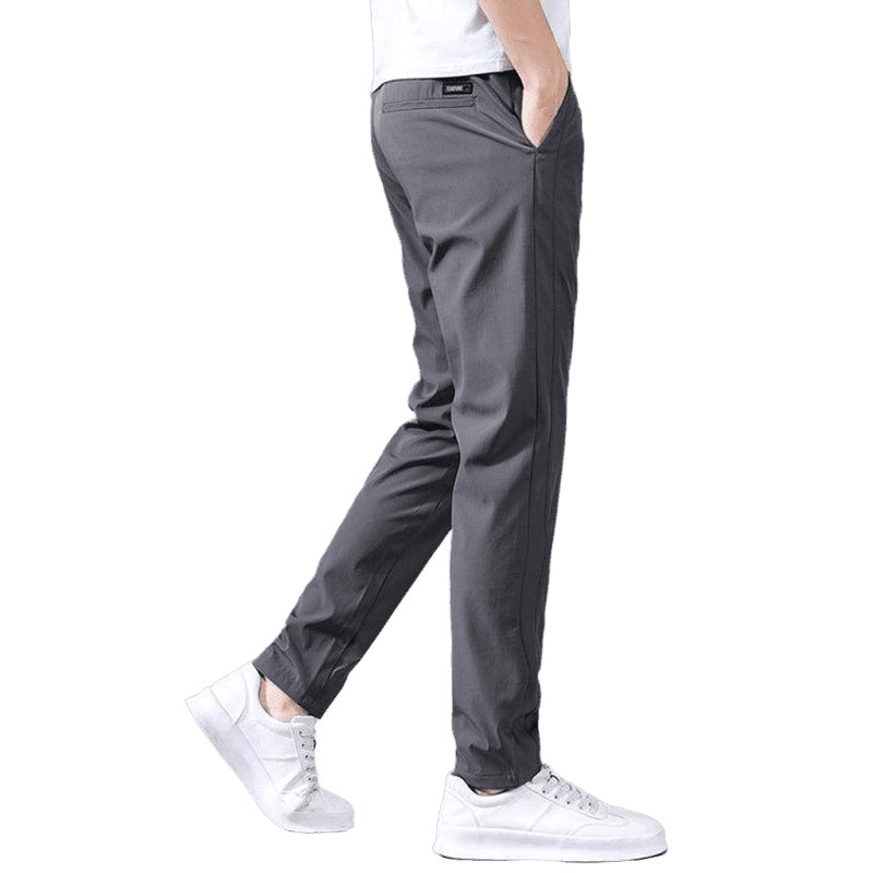 Straight Loose Elastic Non-Iron Casual Cargo Pants - www.SharpDuds.com