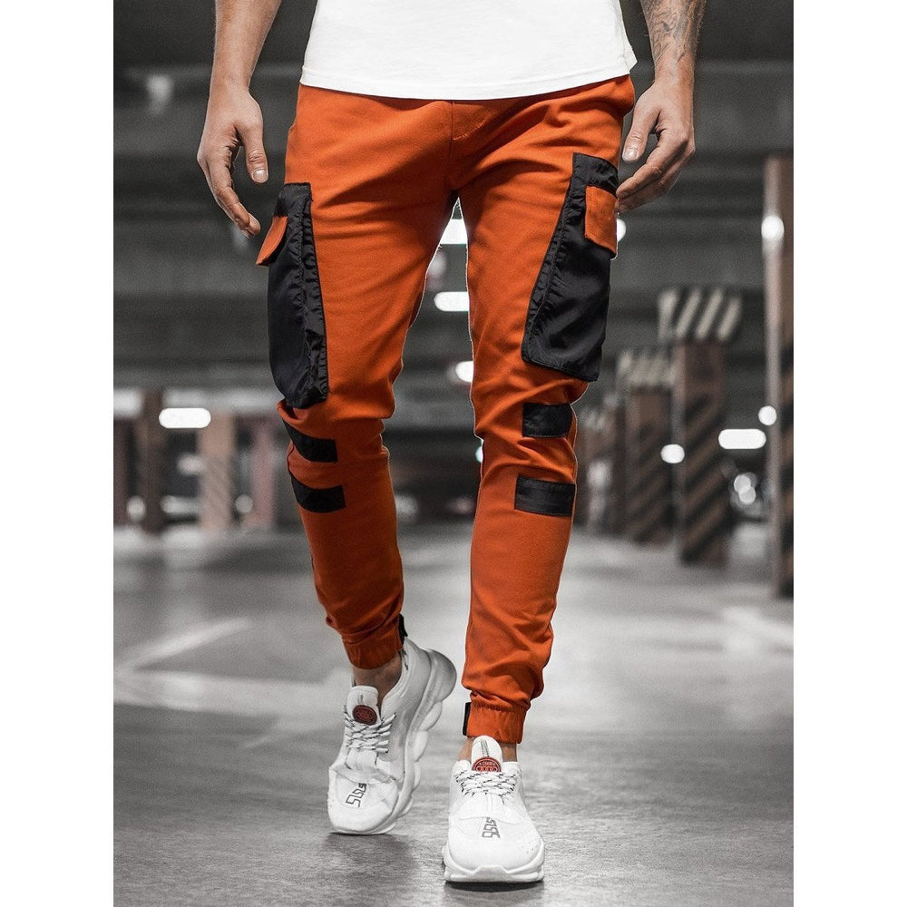 Straight Mid-Waist Casual Pants With Small Feet - www.SharpDuds.com