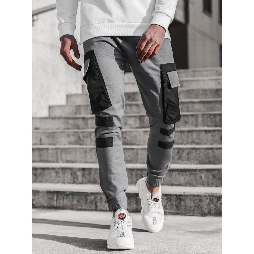 Straight Mid-Waist Casual Pants With Small Feet - www.SharpDuds.com