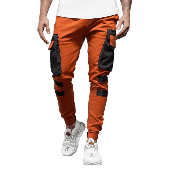 Straight Mid-Waist Casual Pants With Small Feet - www.SharpDuds.com