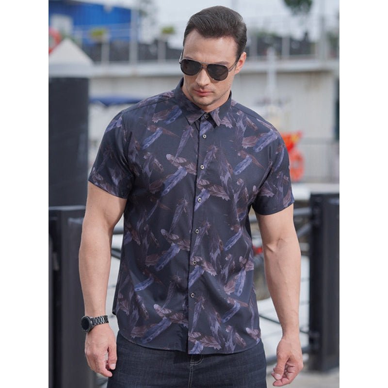 Stretchy Floral Shirt - SharpDuds