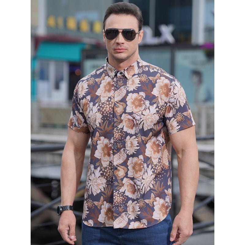 Stretchy Floral Shirt - SharpDuds