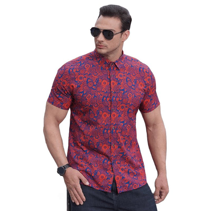 Stretchy Floral Shirt - SharpDuds