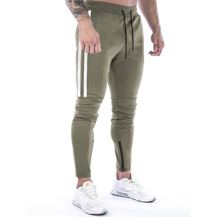 Stripe Ankle Zip Jogger Pants - www.SharpDuds.com