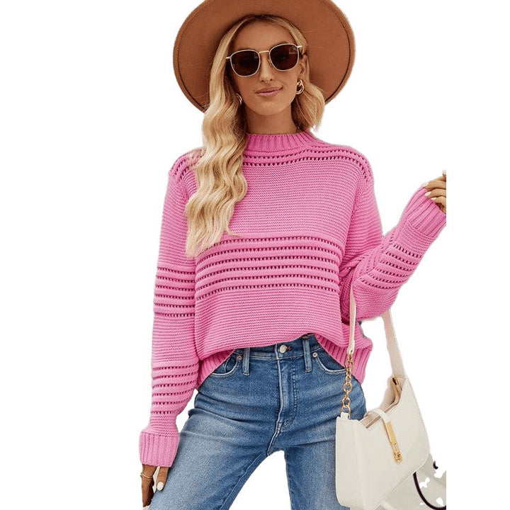 Striped Knitwear Fashion Pullover Sweater - www.SharpDuds.com