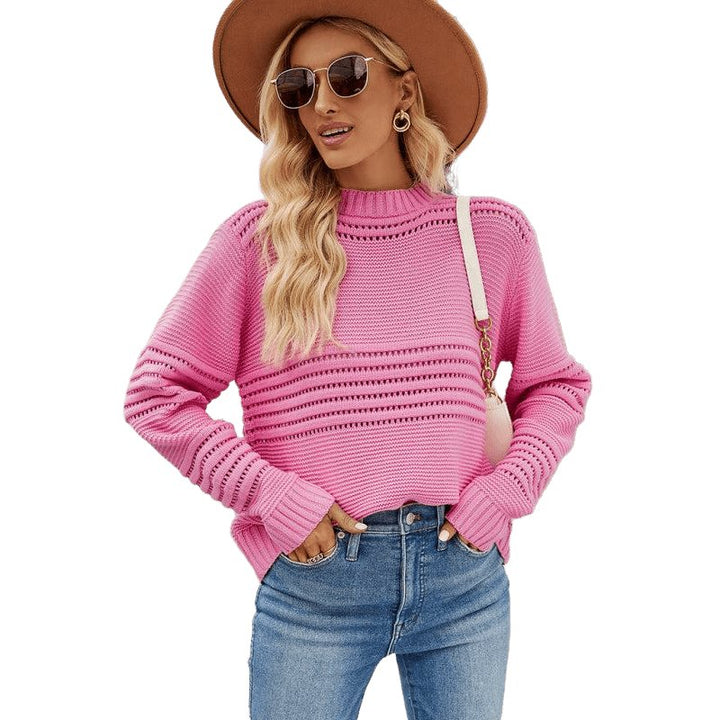 Striped Knitwear Fashion Pullover Sweater - www.SharpDuds.com