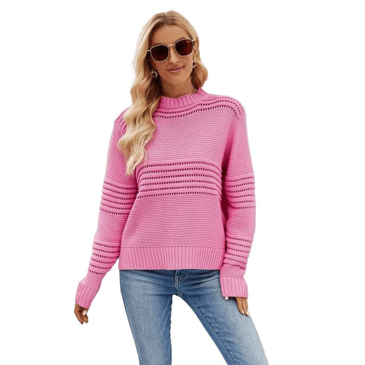 Striped Knitwear Fashion Pullover Sweater - www.SharpDuds.com