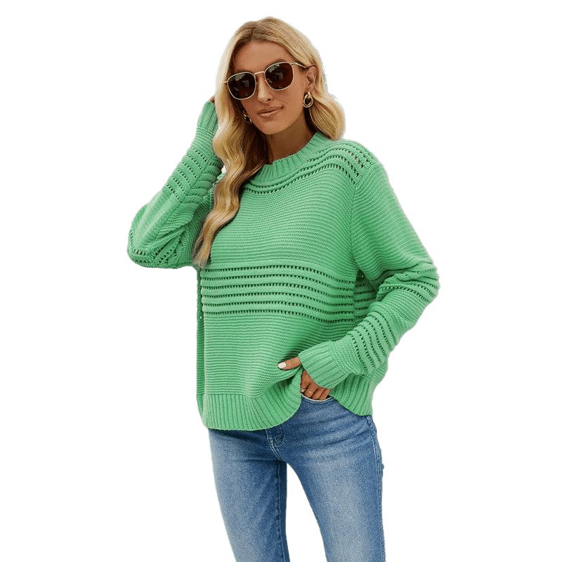 Striped Knitwear Fashion Pullover Sweater - www.SharpDuds.com