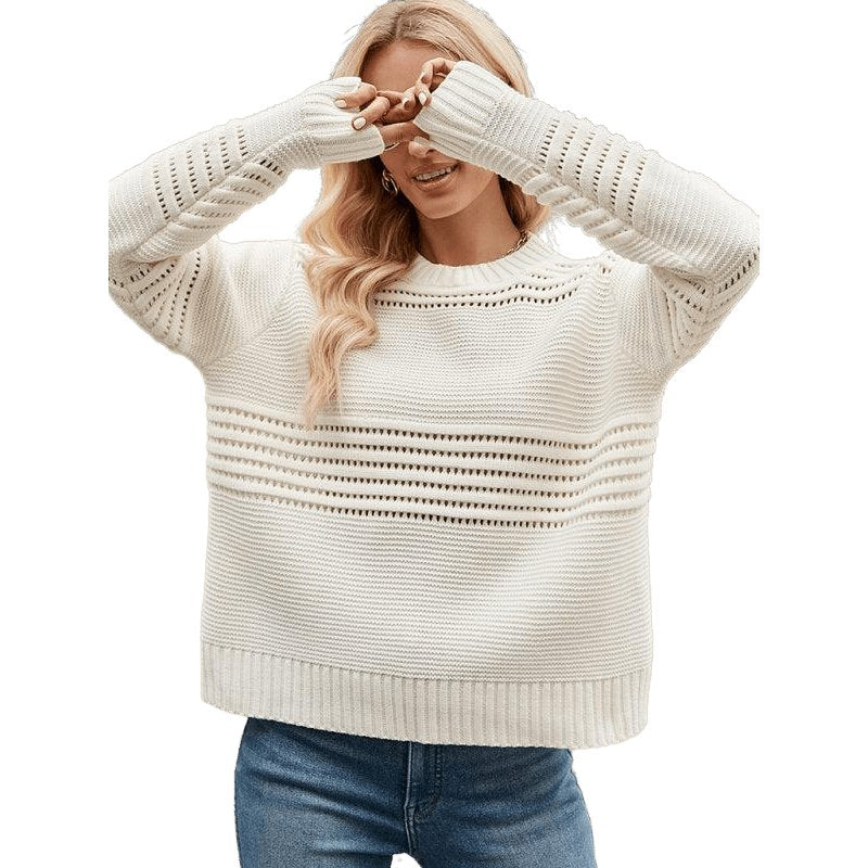 Striped Knitwear Fashion Pullover Sweater - www.SharpDuds.com