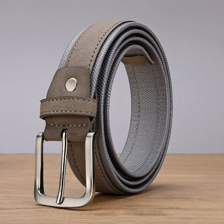 Suede Leather Belt with Luxury Pin Buckle - www.SharpDuds.com