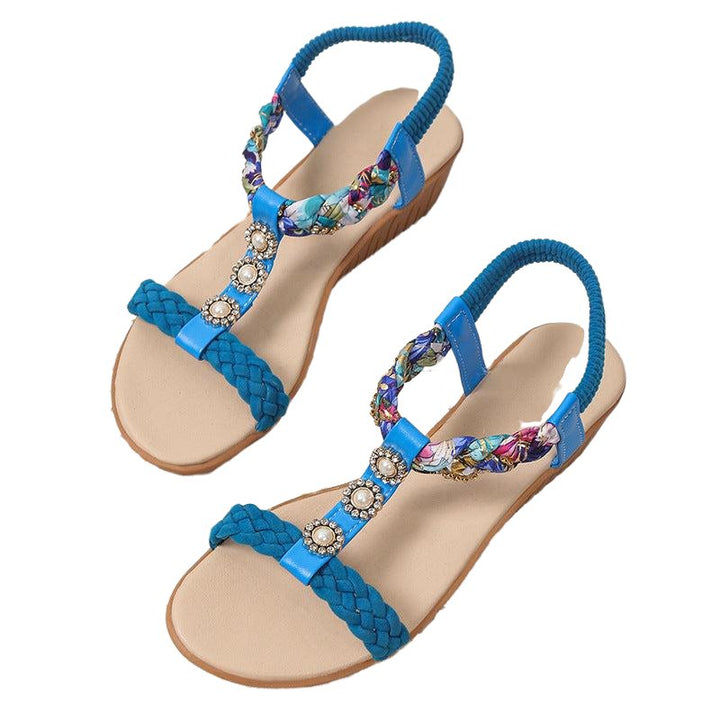 Summer Beach Bohemian Braided Sandals - www.SharpDuds.com