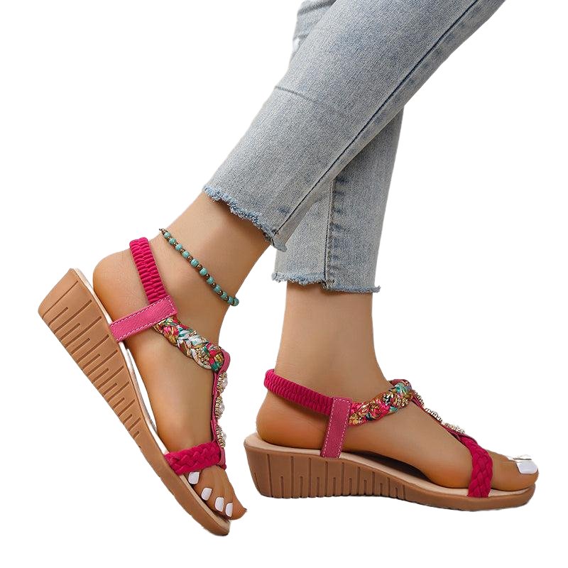 Summer Beach Bohemian Braided Sandals - www.SharpDuds.com