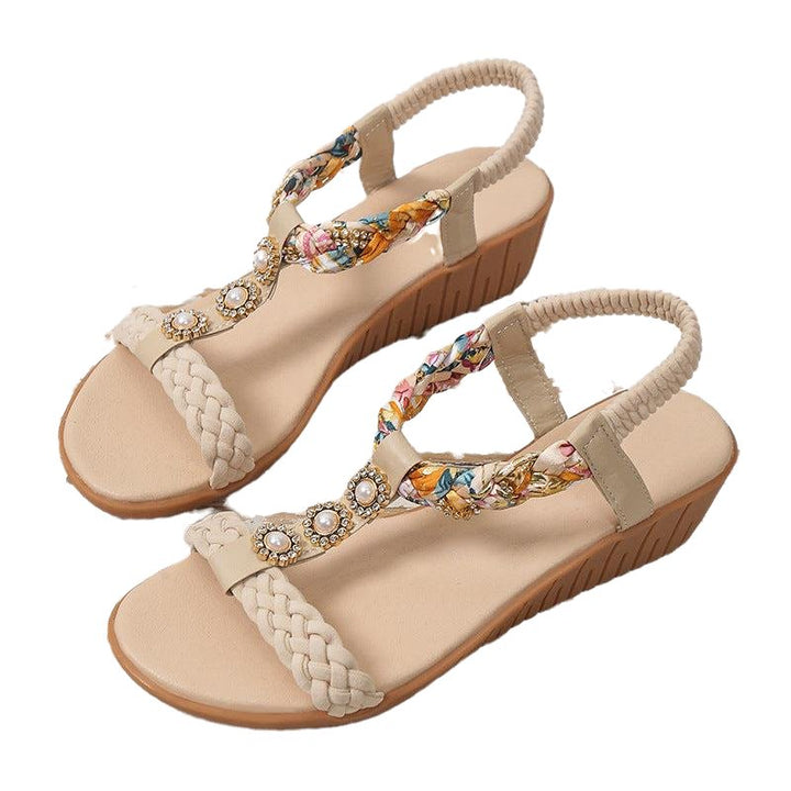 Summer Beach Bohemian Braided Sandals - www.SharpDuds.com