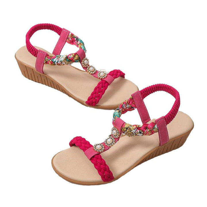 Summer Beach Bohemian Braided Sandals - www.SharpDuds.com