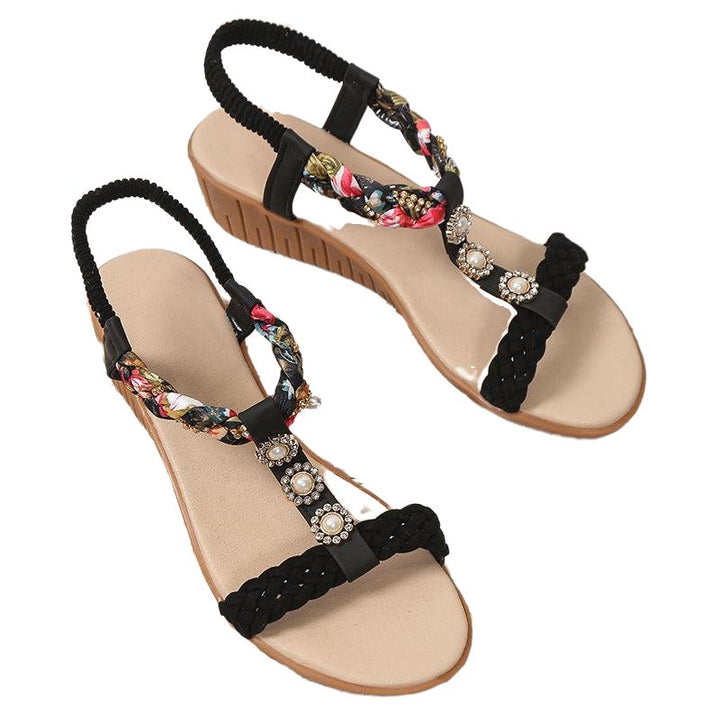 Summer Beach Bohemian Braided Sandals - www.SharpDuds.com