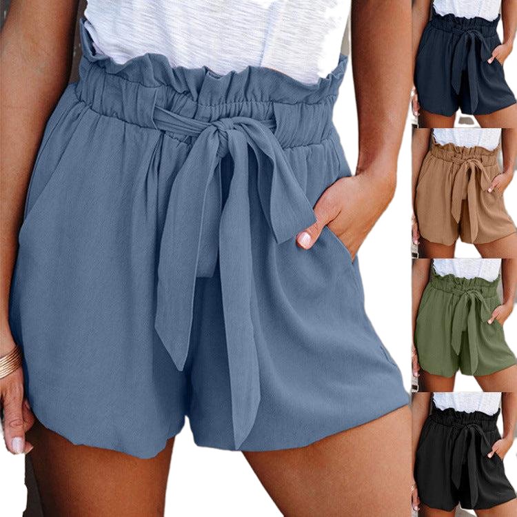 Summer Casual Loose High Waist Shorts - www.SharpDuds.com