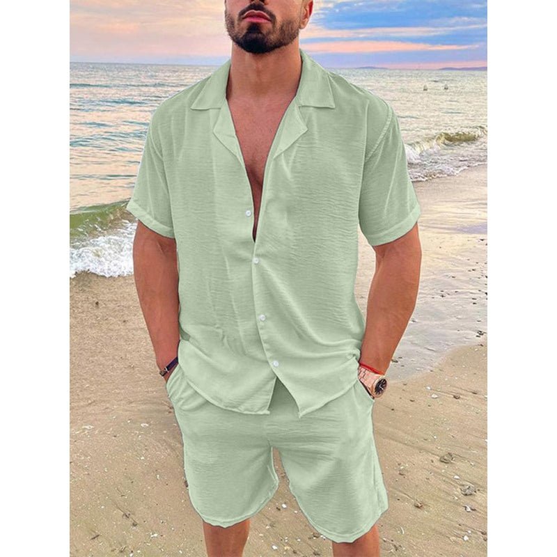 Summer Lapel Linen Relax Suit - SharpDuds