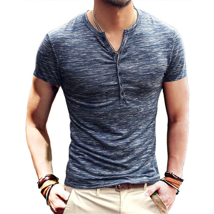 Summer Short Sleeve Henley - www.SharpDuds.com