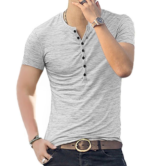 Summer Short Sleeve Henley - www.SharpDuds.com