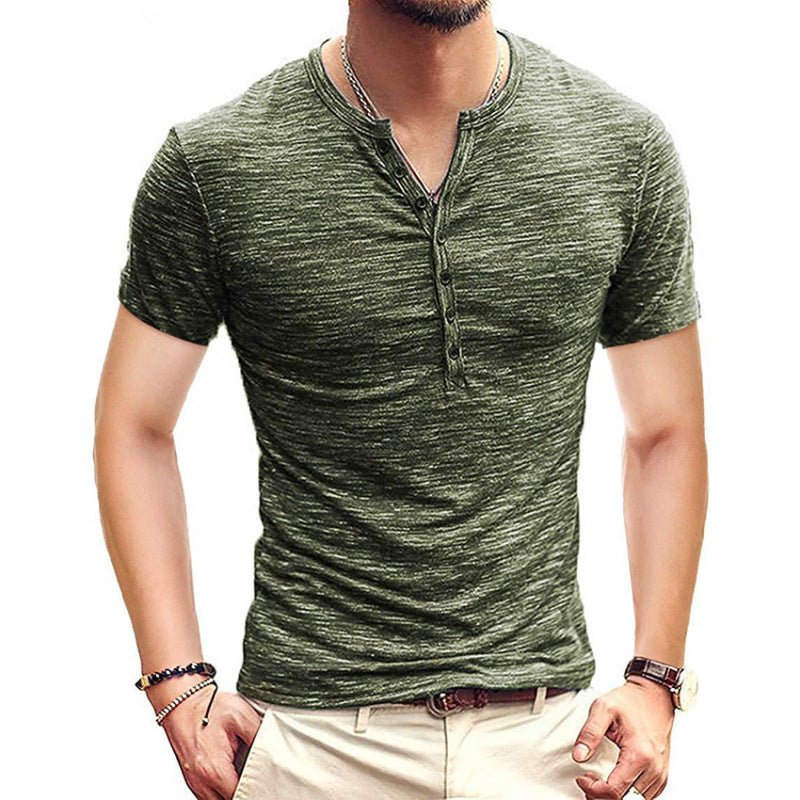 Summer Short Sleeve Henley - www.SharpDuds.com