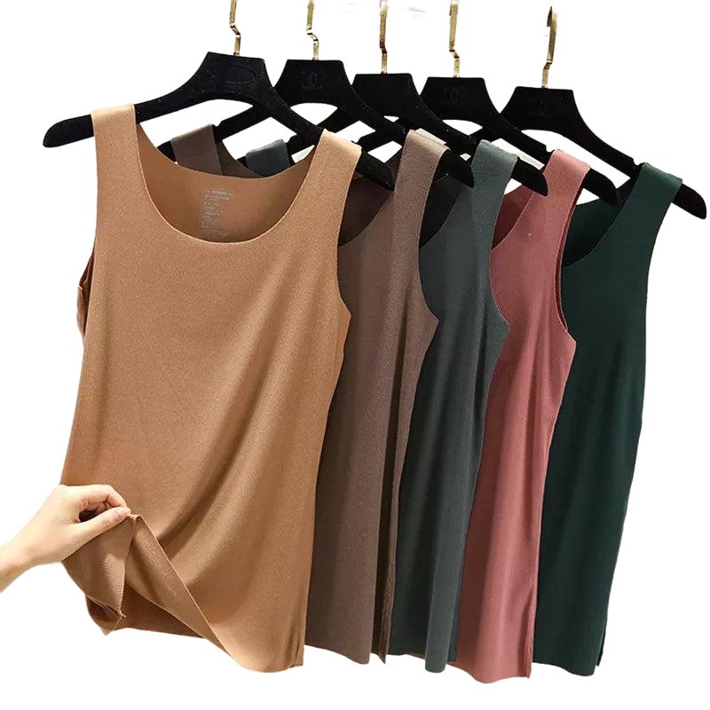 Summer Women Seamless O-Neck Tank Tops - www.SharpDuds.com