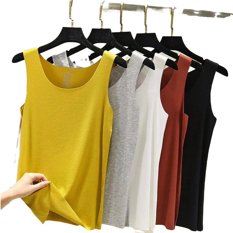 Summer Women Seamless O-Neck Tank Tops - www.SharpDuds.com