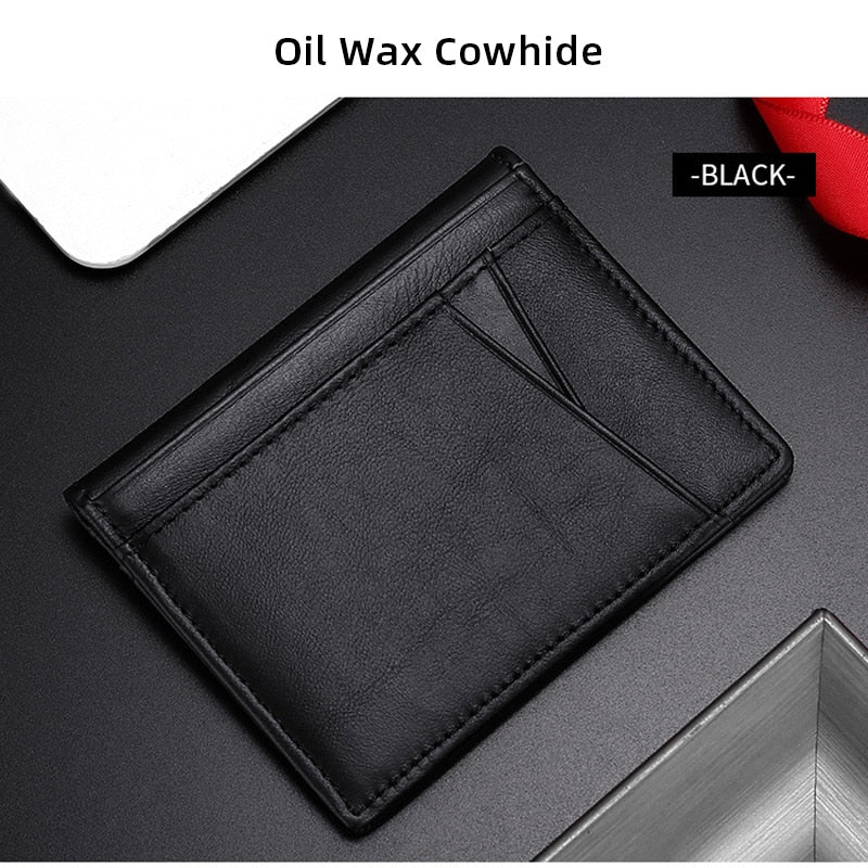 Super Soft Slim Genuine Leather Mini Wallet - www.SharpDuds.com