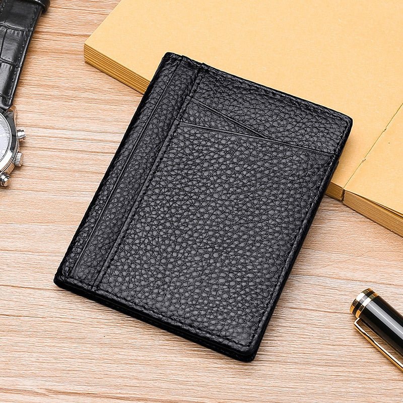 Super Soft Slim Genuine Leather Mini Wallet - www.SharpDuds.com