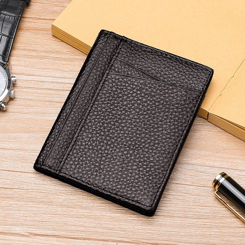 Super Soft Slim Genuine Leather Mini Wallet - www.SharpDuds.com