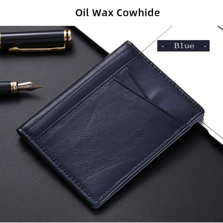 Super Soft Slim Genuine Leather Mini Wallet - www.SharpDuds.com