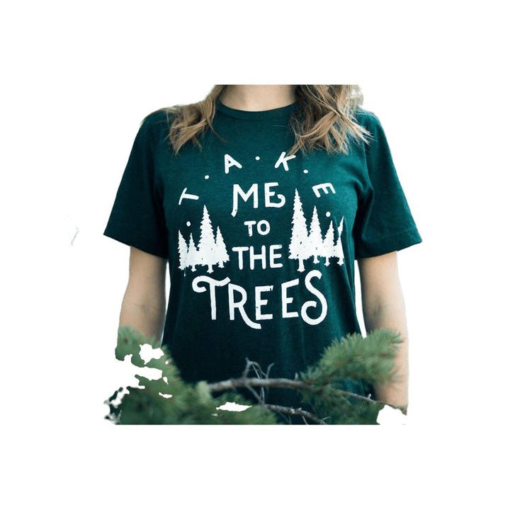 The Trees Tee-Emerald Triblend - www.SharpDuds.com