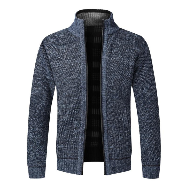 Thick Cardigan Slim Fit Knitted Sweater Coat - www.SharpDuds.com