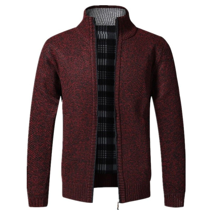 Thick Cardigan Slim Fit Knitted Sweater Coat - www.SharpDuds.com