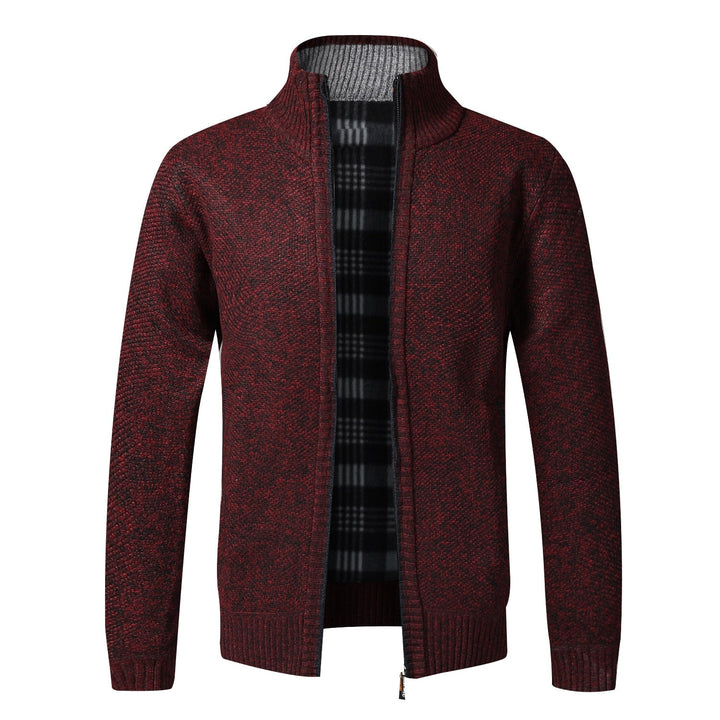 Thick Cardigan Slim Fit Knitted Sweater Coat - www.SharpDuds.com