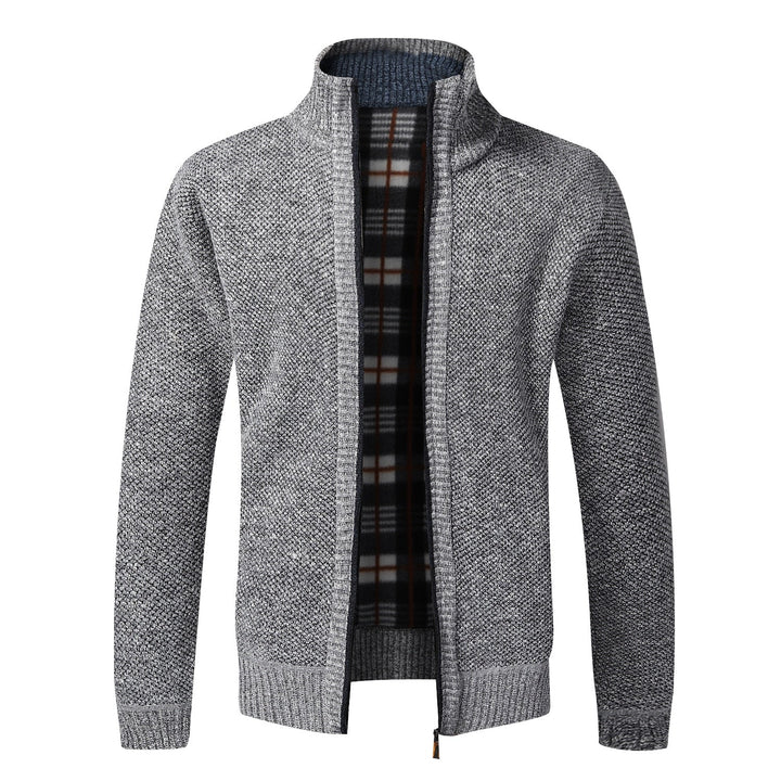 Thick Cardigan Slim Fit Knitted Sweater Coat - www.SharpDuds.com