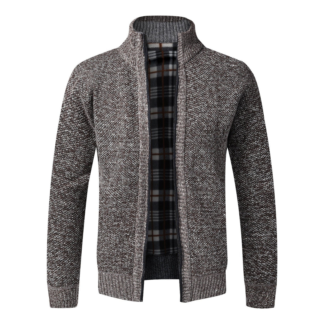 Thick Cardigan Slim Fit Knitted Sweater Coat - www.SharpDuds.com