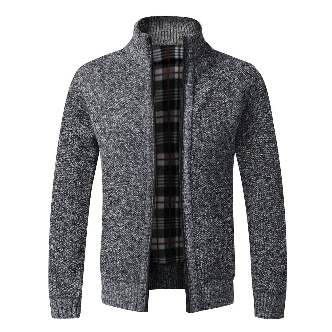 Thick Cardigan Slim Fit Knitted Sweater Coat - www.SharpDuds.com