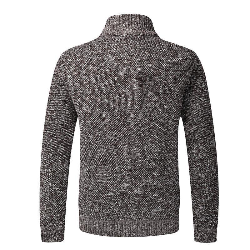 Thick Cardigan Slim Fit Knitted Sweater Coat - www.SharpDuds.com