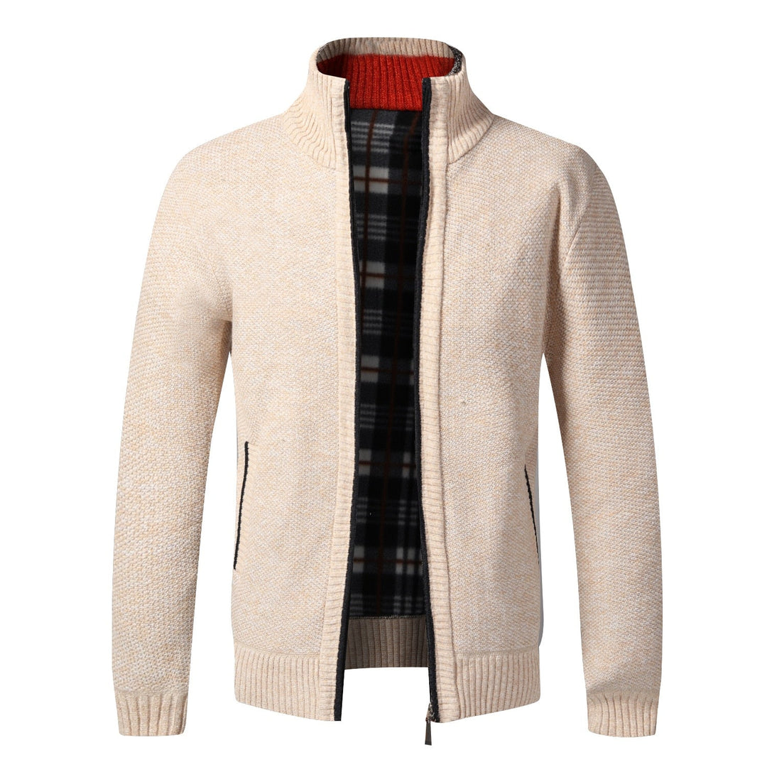 Thick Cardigan Slim Fit Knitted Sweater Coat - www.SharpDuds.com