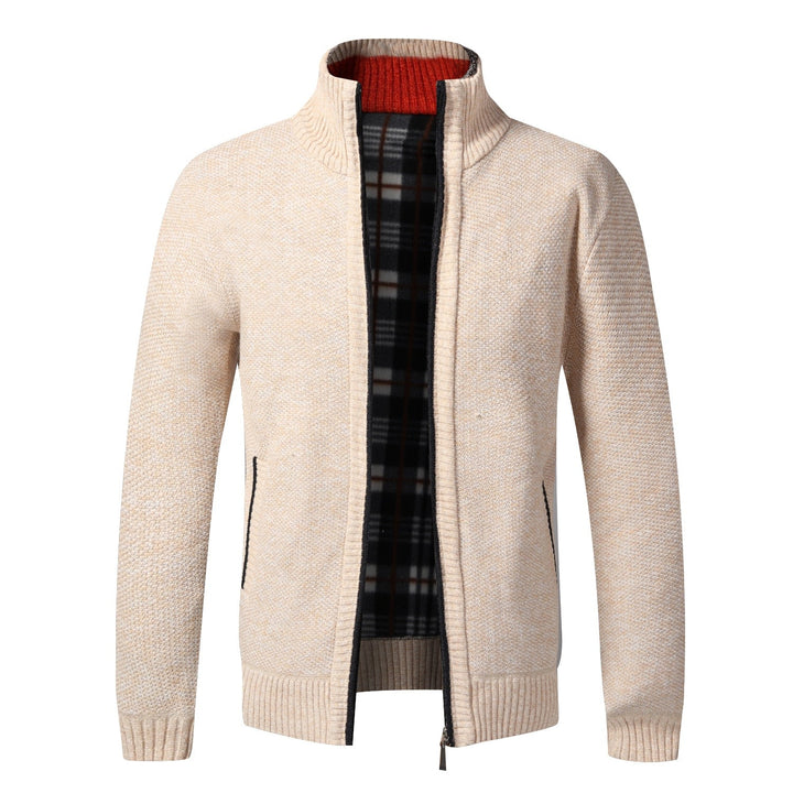 Thick Cardigan Slim Fit Knitted Sweater Coat - www.SharpDuds.com