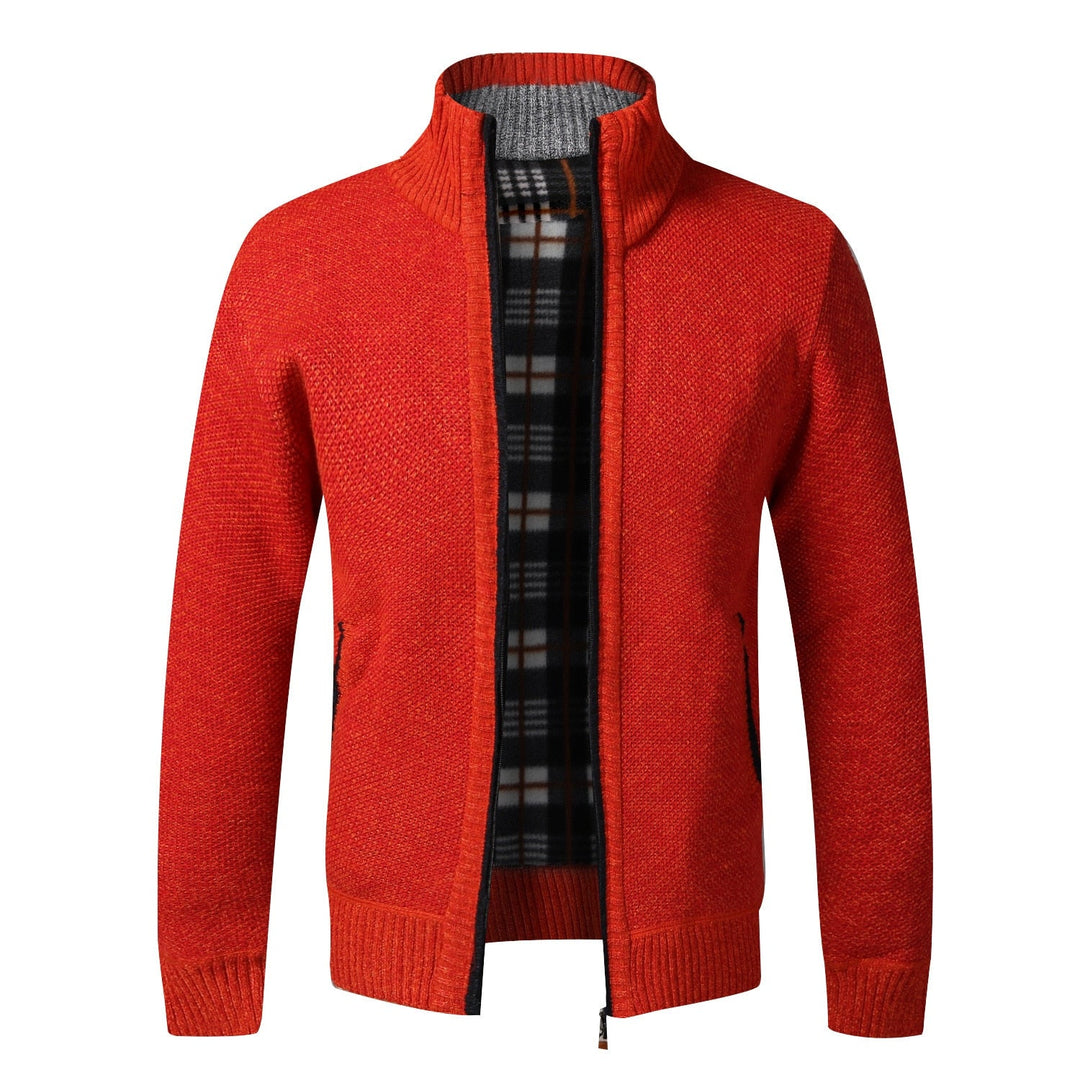 Thick Cardigan Slim Fit Knitted Sweater Coat - www.SharpDuds.com