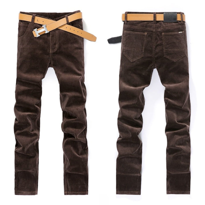 Thick Corduroy Stretch Casual Pants For Men - www.SharpDuds.com