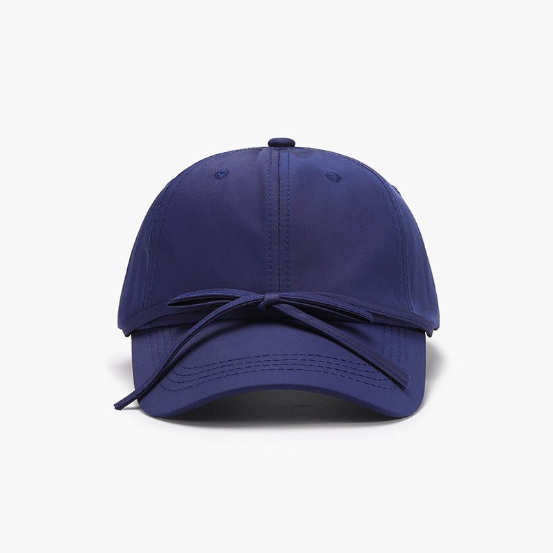 Tied Bow Cotton Baseball Cap - SharpDuds