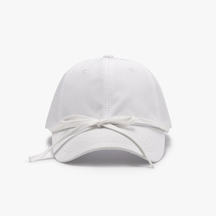 Tied Bow Cotton Baseball Cap - SharpDuds